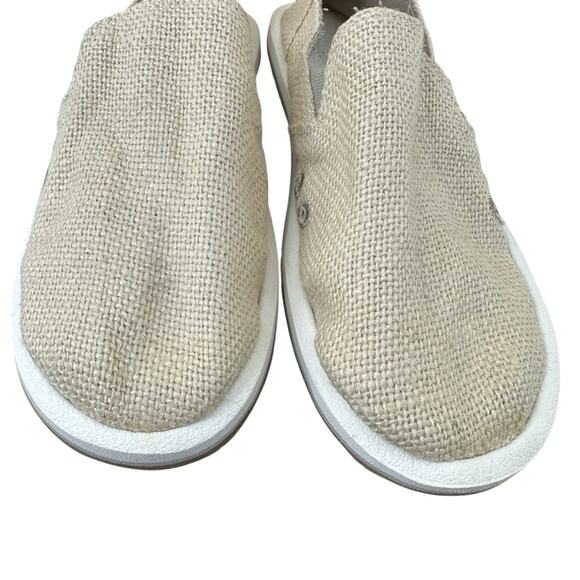 NWT Sanuk Women's Donna Cruz Burlap turtledove beige tan women’s sz 11 - Picture 5 of 9